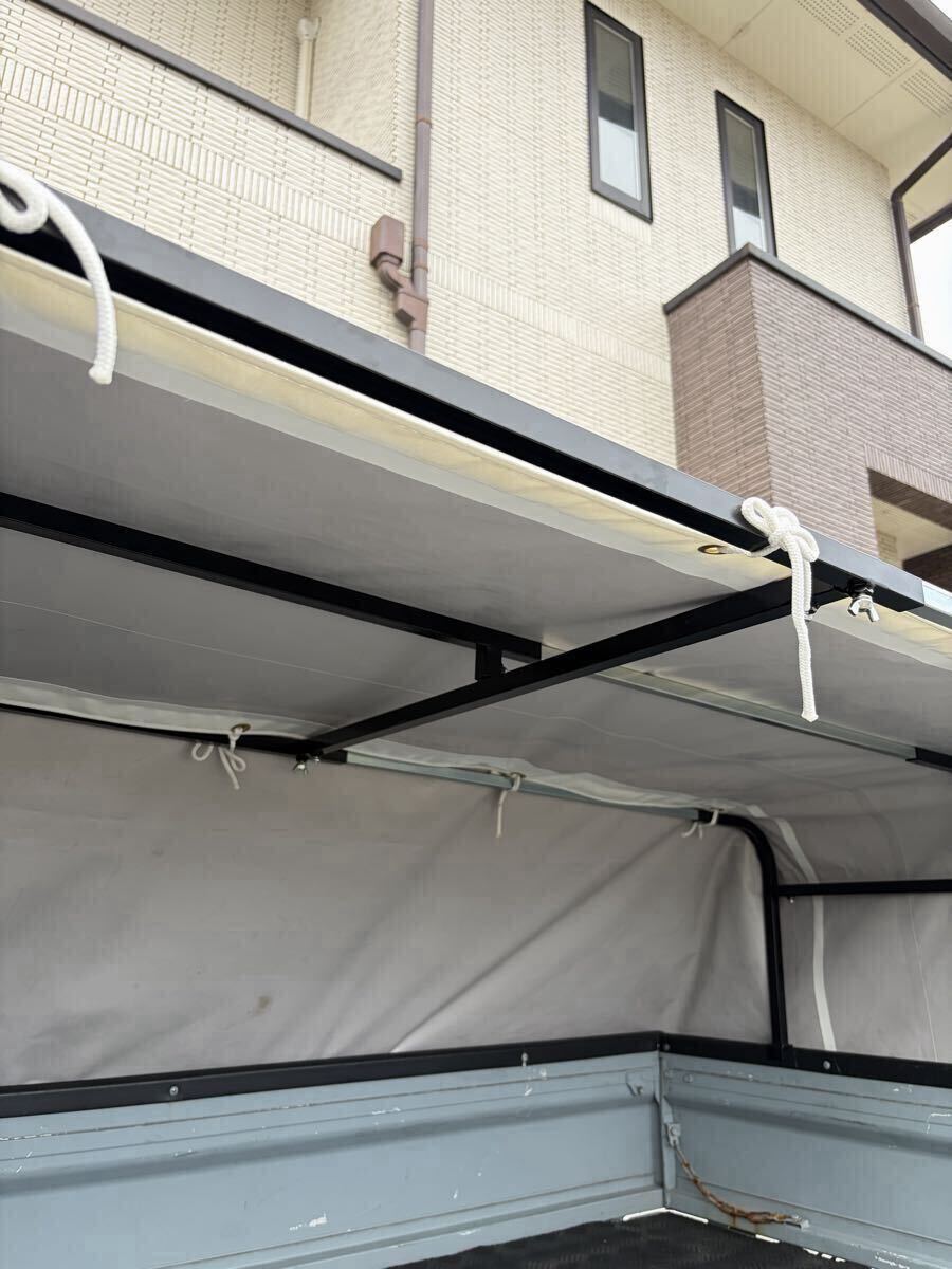 ラクホロ★骨組みと幌セット★軽トラック★幌★荷台シート★多車種対応★取り付け簡単★美品★送料込み★サンバー キャリィ 拍卖