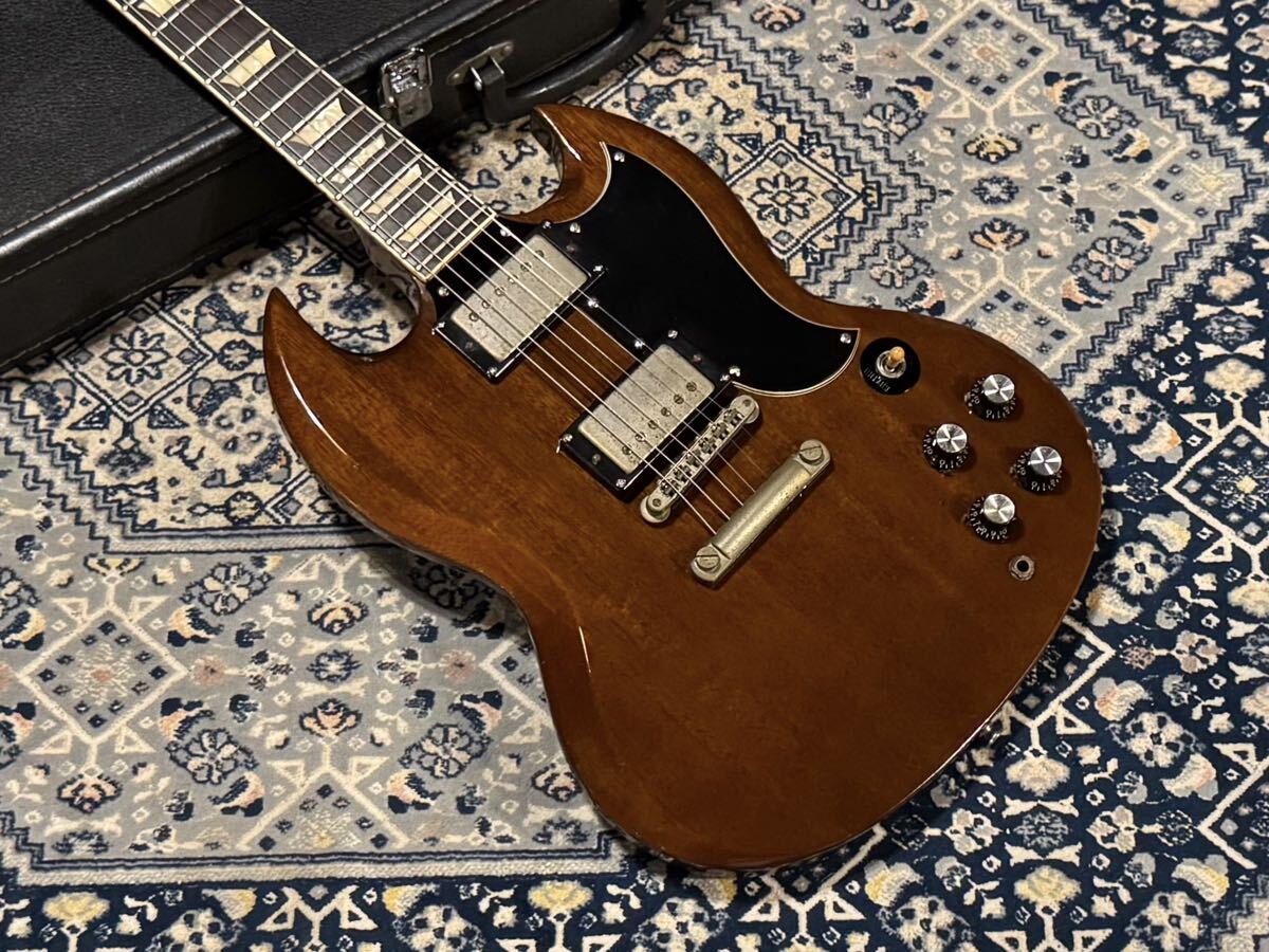 希少 初期品 1977年製 Fernandes Burny SG Brown 61 OLD Vintage Gibson フェルナンデス バーニー マホガニー 70s ギブソン 専用ケース 拍卖