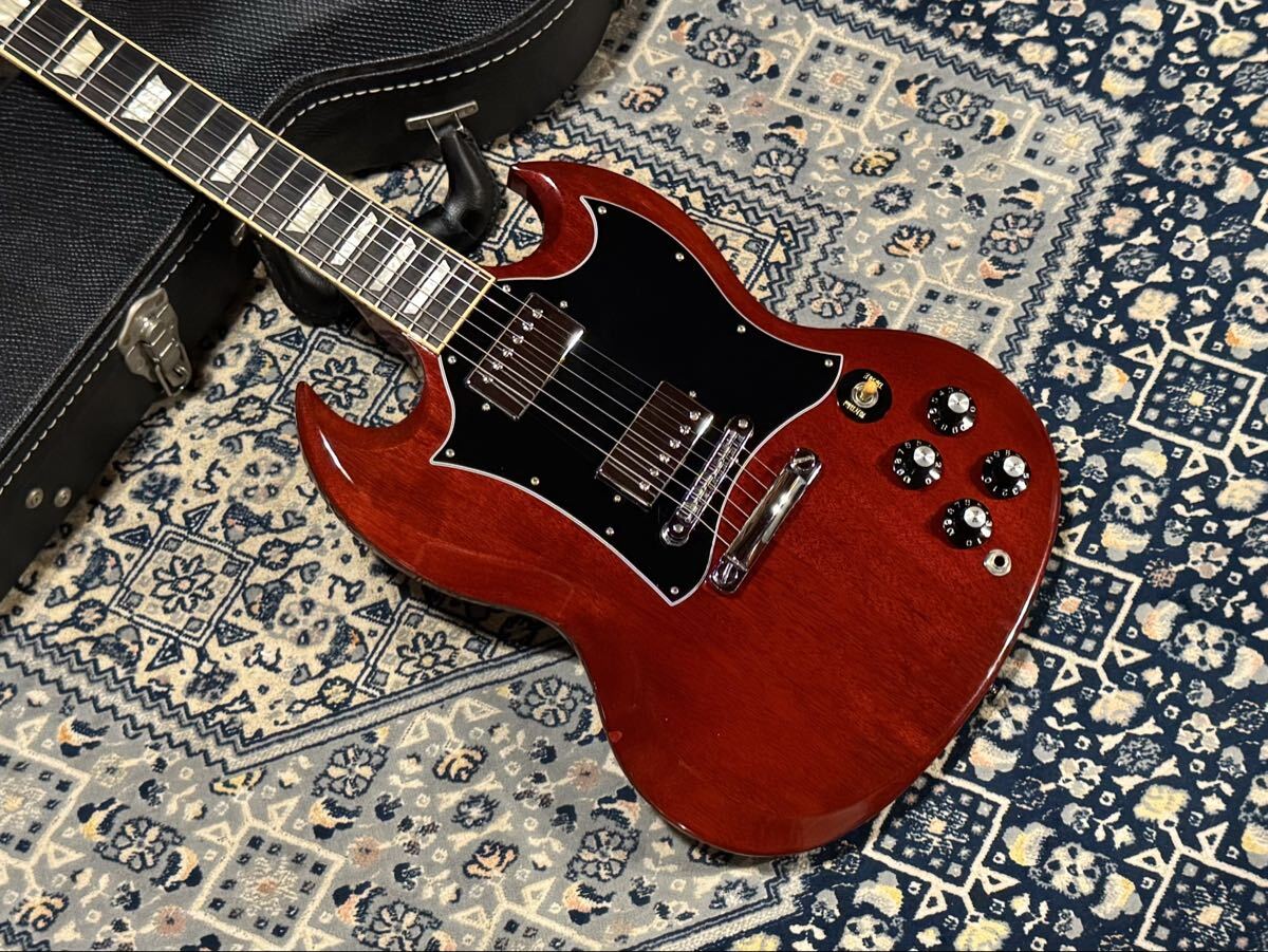 人気モデル 2012年製 Gibson SG Standard Heritage Cherry Mahogany ギブソン スタンダード ヘリテージ チェリー マホガニー 3.2kg 拍卖