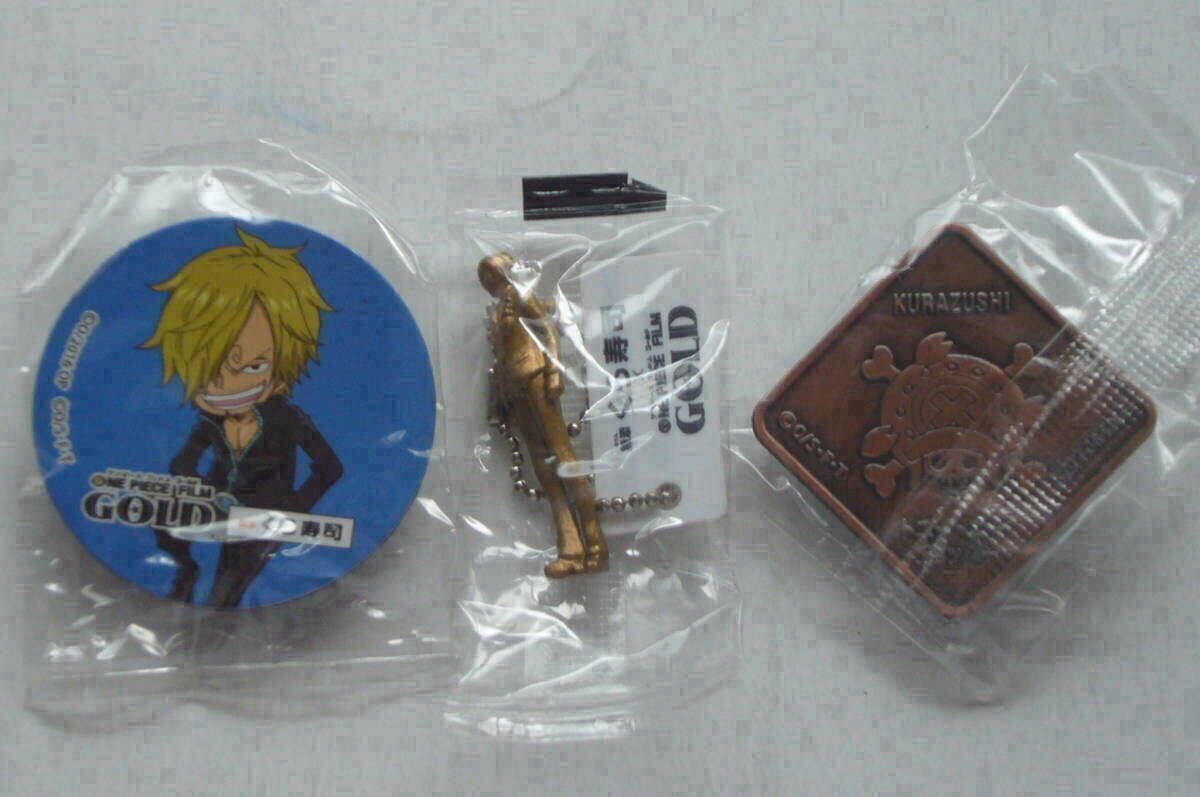 ワンピース マグネット + ストラップ + ピンバッジ【非売品】くら寿司拍卖