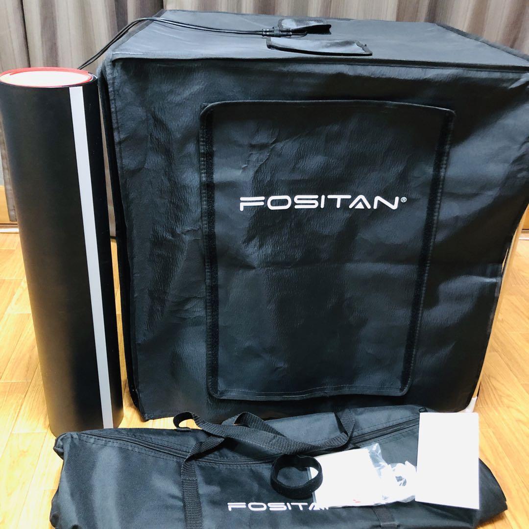 撮影ボックス FOSITAN 60cm 背景布5色 ※電源ボタン破れあり※拍卖