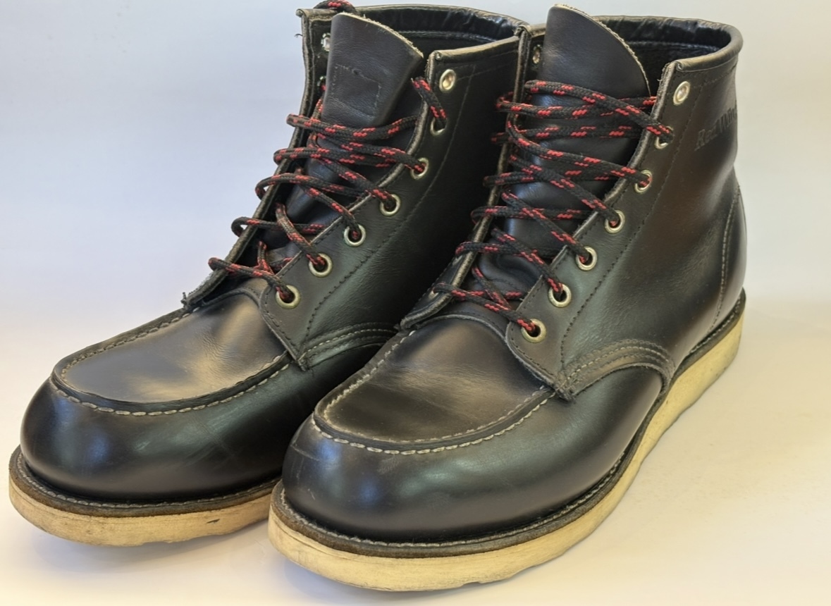 レッドウイング 8130 モックトゥ 黒 欧米モデル Dワイズ 91/2 made in USA アメリカ製拍卖