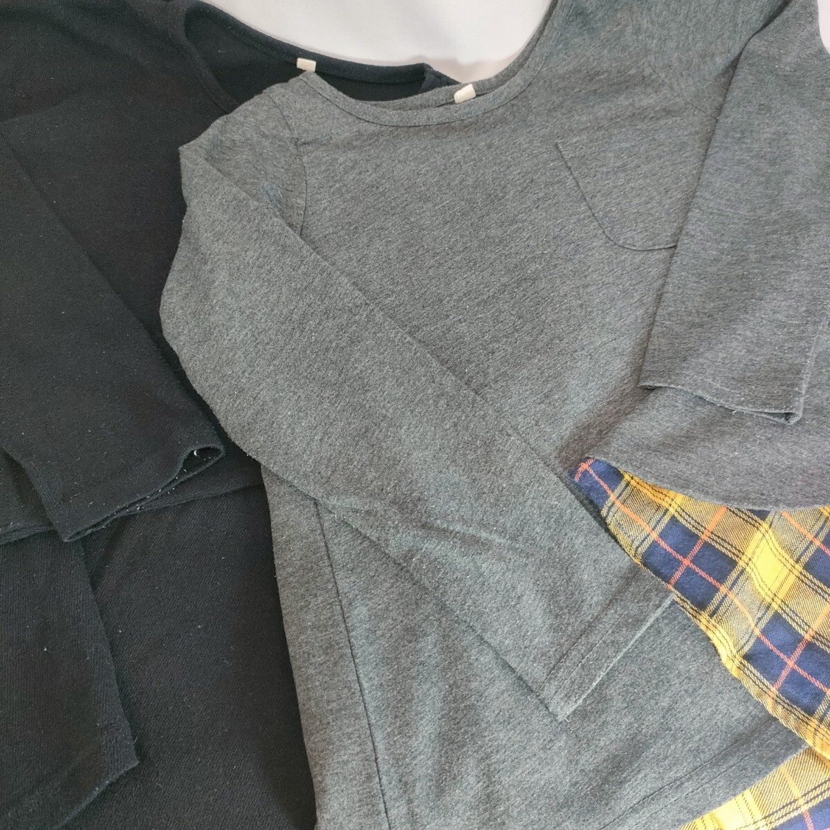 【★送料無料★女の子用 USED長袖カットソー2点セット★130サイズ★ 】拍卖