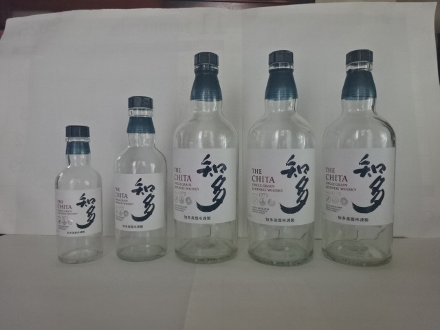 サントリー知多700ml3本 350ml1本 180ml1本 空き瓶拍卖