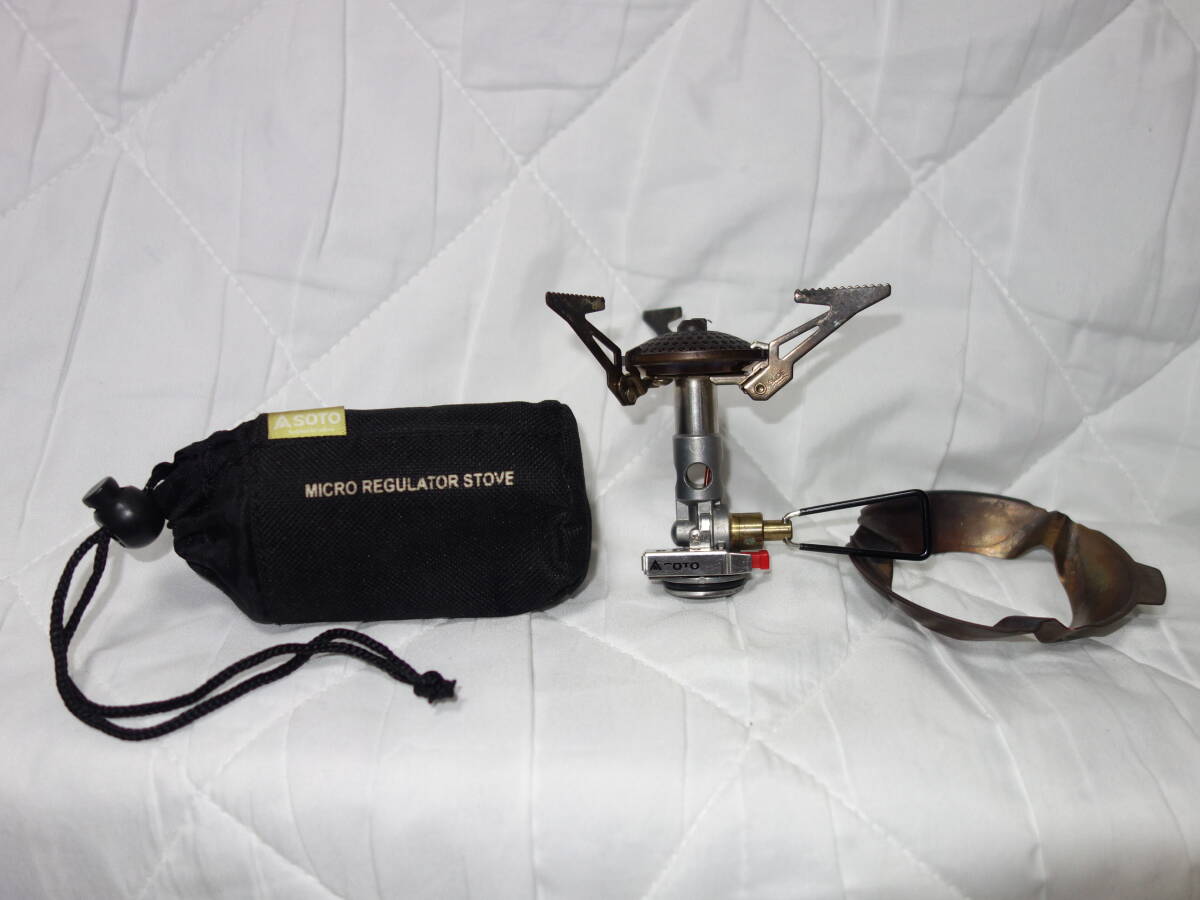 送料出品者負担 SOTO マイクロレギュレーターストーブ・専用風防付き拍卖