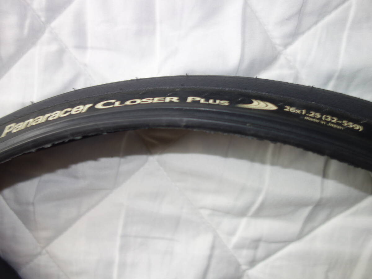 送料出品者負担 Panaracer Closer Plus 26x1.25(32-559) 実測 201g 208g 2本セット 420km程使用拍卖