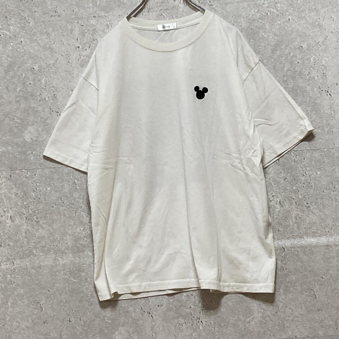 【Disney】ディズニー(L)ミッキーマウスプリントTシャツ*バックプリント拍卖