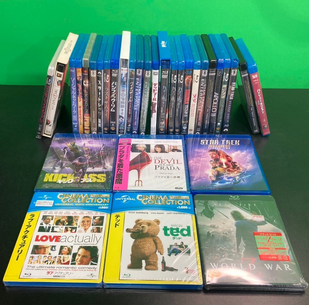 【e25110008】未開封品含 洋画 Blu-ray ブルーレイまとめ アポロ11/スター・ウォーズ/ソーシャル・ネットワーク / パシフィック・リム 他拍卖