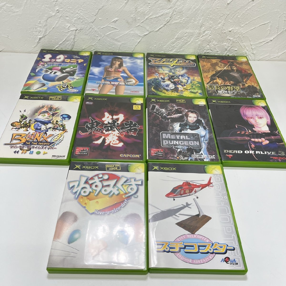 【g25110009】初代XBOX DOA Xtreme エッグマニア マッドダッシュ 信長の野望 鬼武者 ブリンクス拍卖