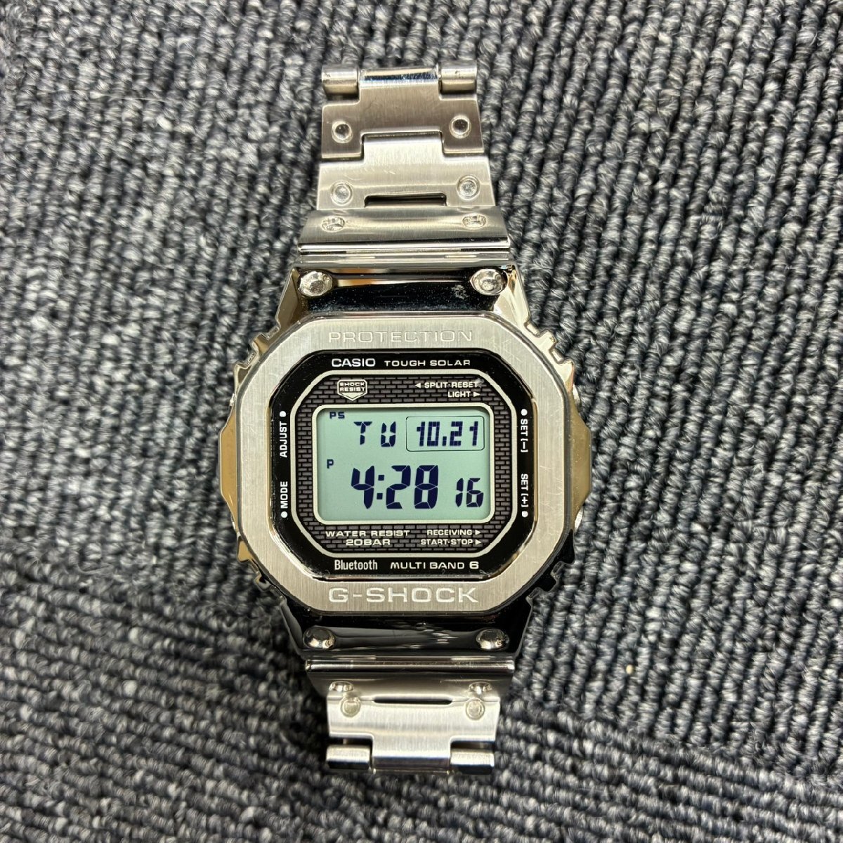 【k25110004cp】 CASIO カシオ Gショック G-SHOCK GMW-B5000 タフソーラー 腕時計 メタル 稼働品 美品拍卖
