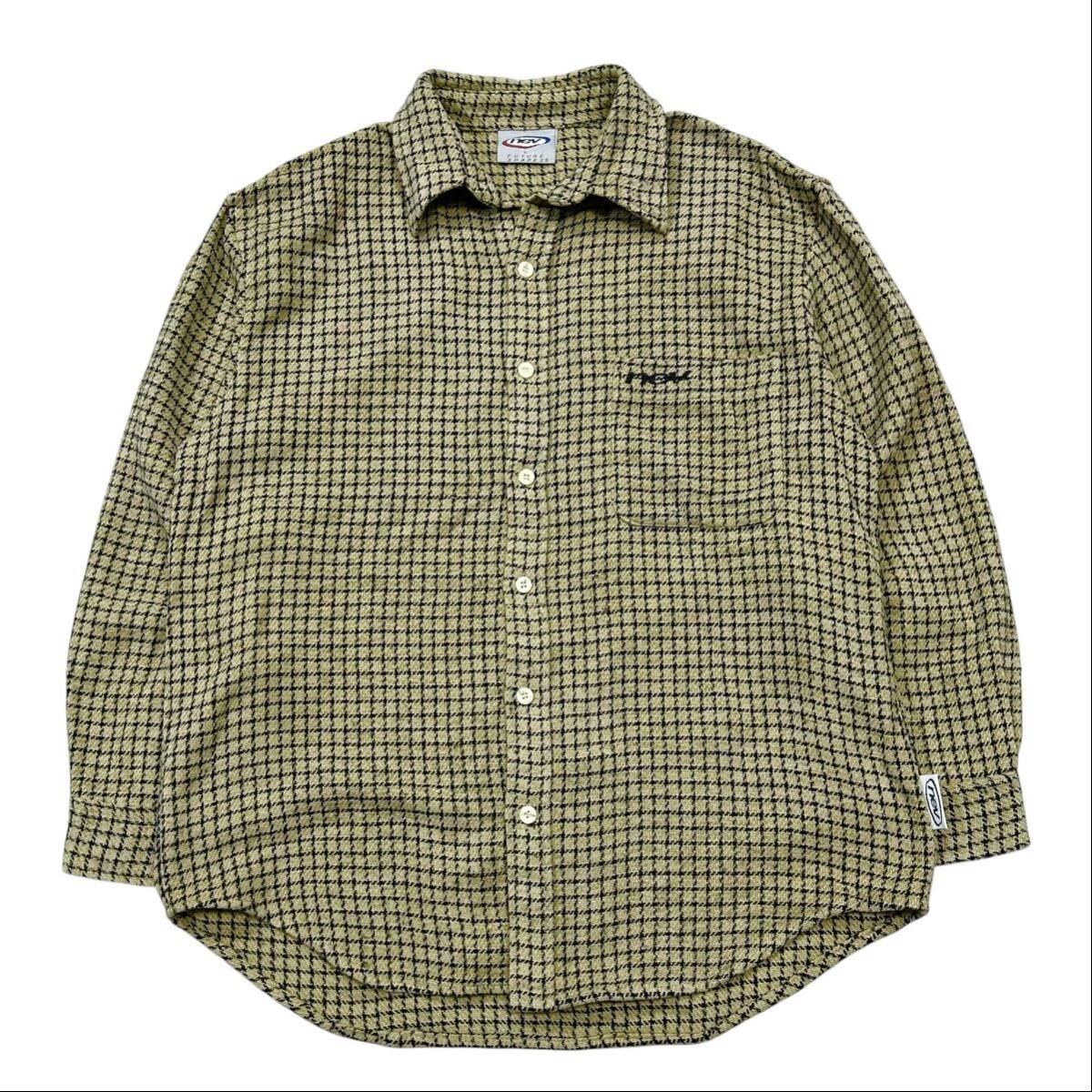 90's Vintage nev surf ネルシャツ メンズL ベージュ系 チェック柄拍卖