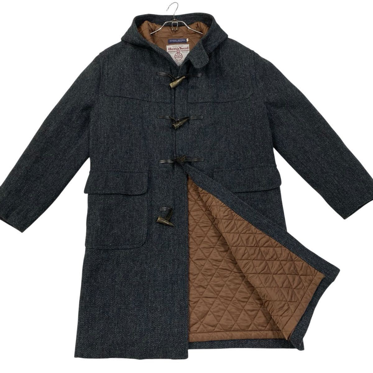 MODEST GOVERN(モデストガヴァン)ハリツィード ダッフルコート メンズL ネイビー系/グリーン系/他ミックス拍卖