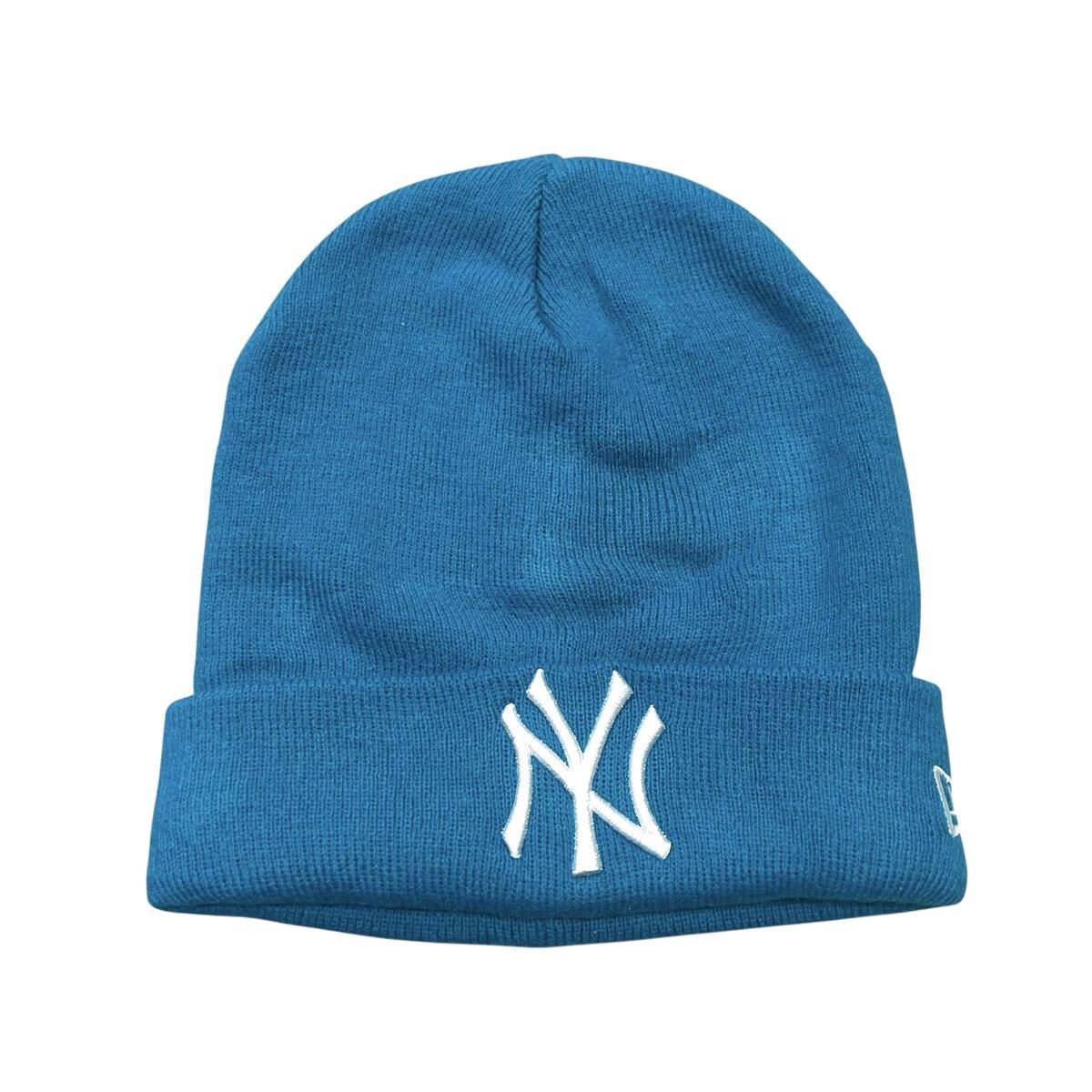 美品 NEW ERA ニットキャップ ニット帽 ニューエラ ワンサイズ 刺繍ロゴ ユニセックス拍卖