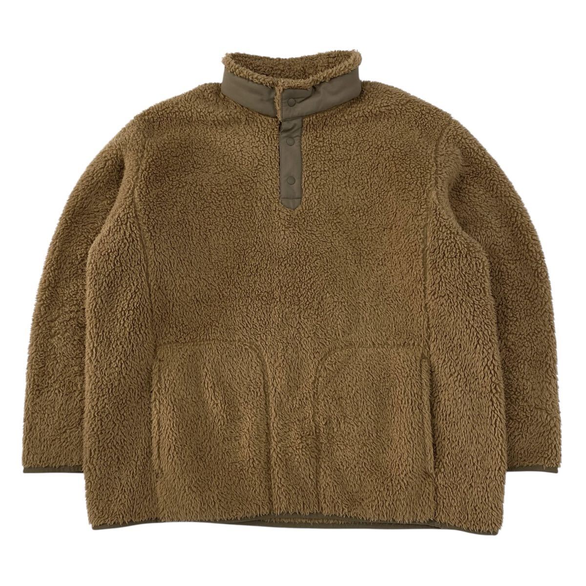 UNIQLO×White Mountaineering / フリースオーバーサイズプルオーバー メンズXL ブラウン系拍卖