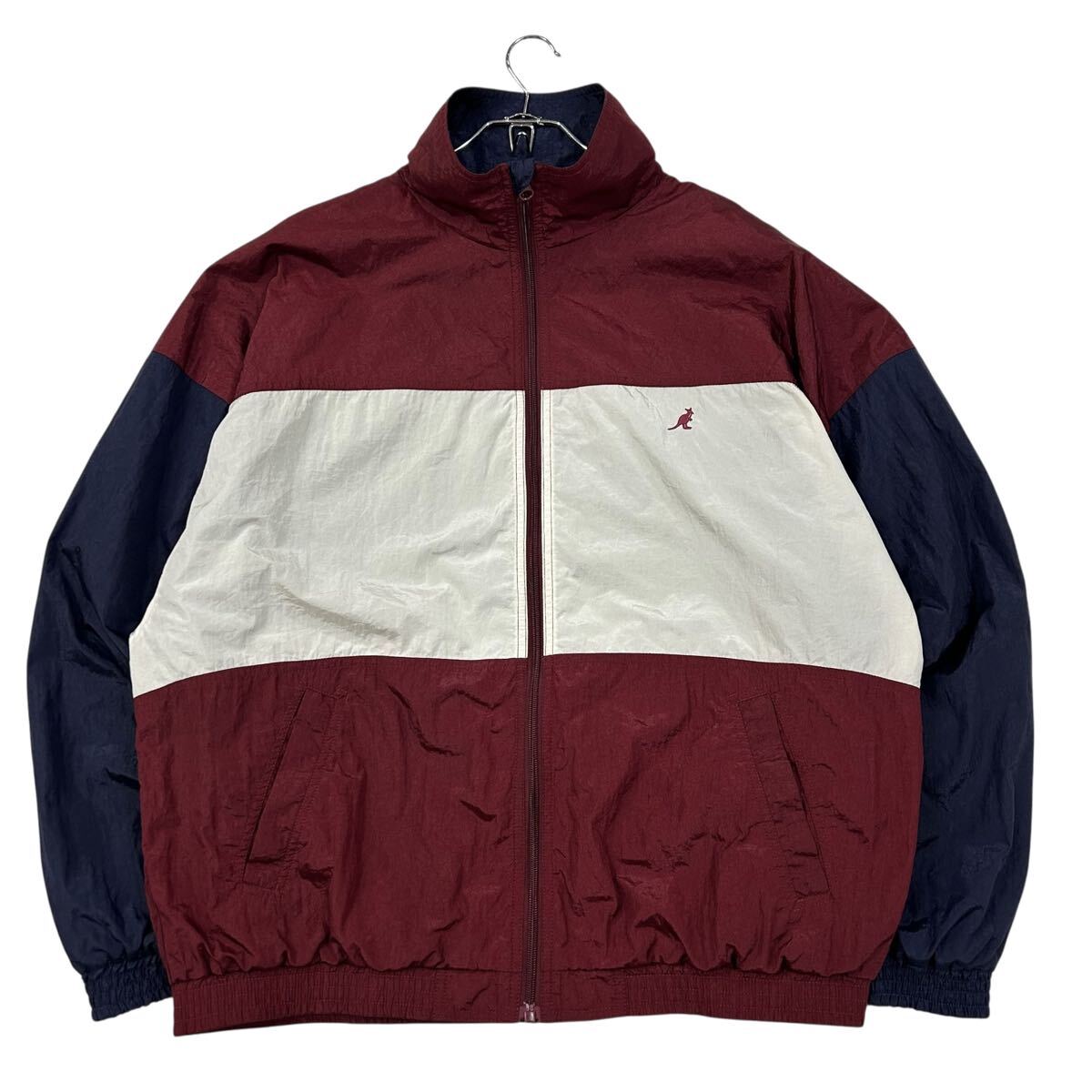 良品 90'sリバイバル KANGOL/カンゴール ナイロンジャケット メンズL拍卖