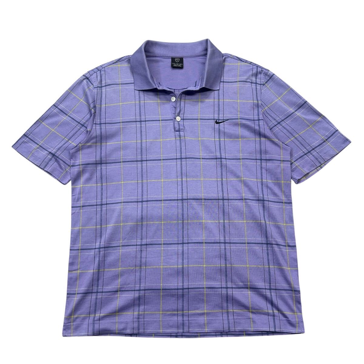 オールド Nike/ナイキ レトロデザイン ポロシャツ メンズXL ゴルフウェア 半袖シャツ拍卖