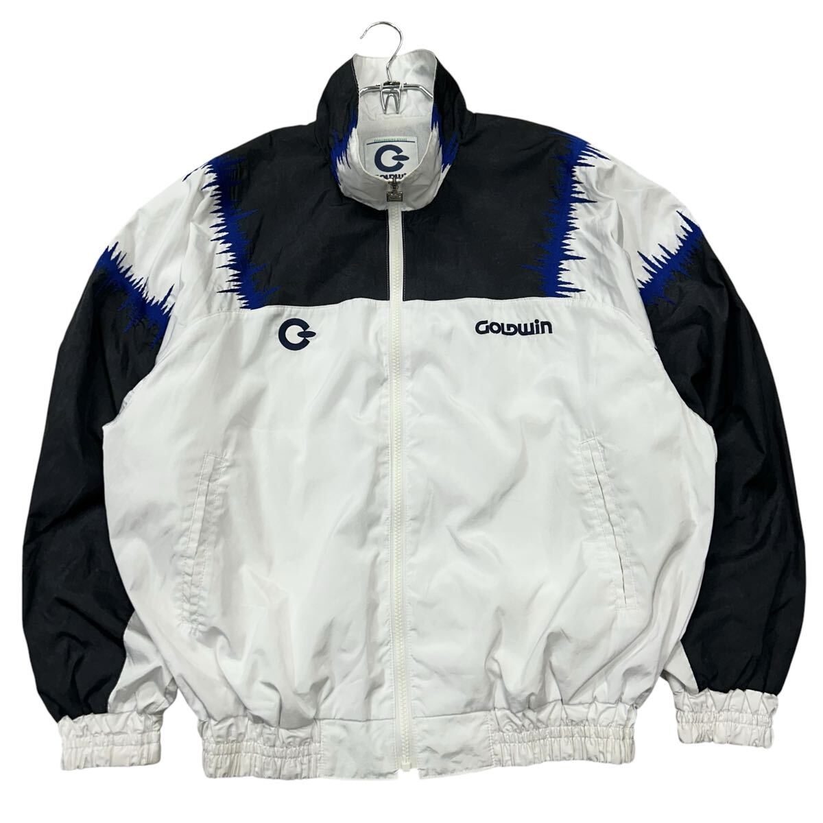90's オールド GOLDWIN/ゴールドウィン ナイロンジャケット メンズL モノトーン拍卖