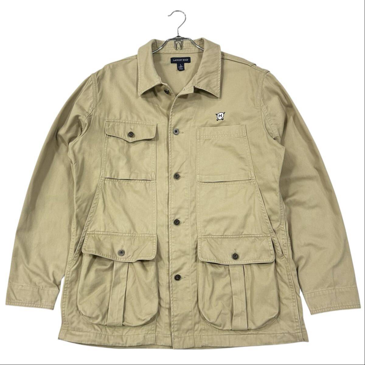LANDS'END/ランズエンド カバーオール メンズL ベージュ系 拍卖