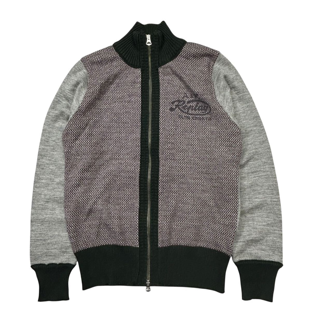 良品 Replay/リプレイ ジップアップニット メンズS ニットジャケット 拍卖