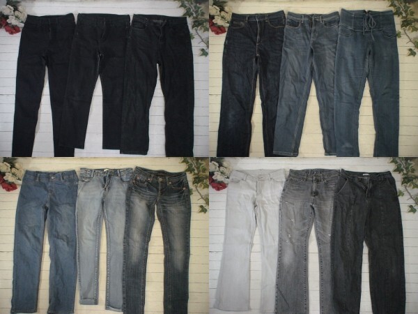 5-5195★Mサイズ・レディース・ジーンズ色々★古着アイテム★40着セット★まとめ売り★古着★卸★仕入★洋服拍卖