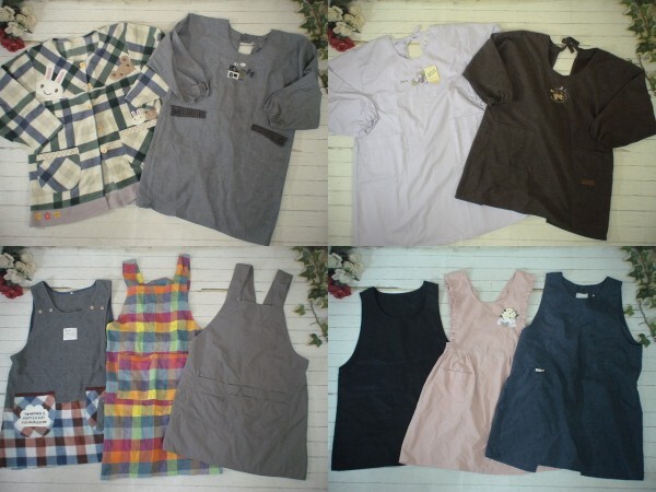 1-5214★M/Lサイズ・レディース・エプロンン色々★古着アイテム★40着セット★まとめ売り★古着★卸★仕入拍卖