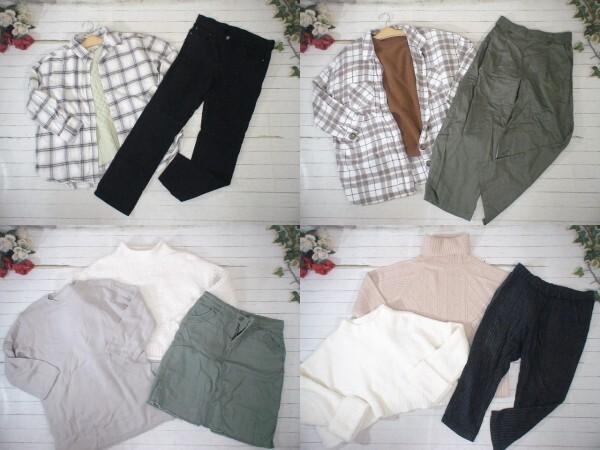 18-5278★L/LLサイズ・レディース・ナチュラル系★古着アイテム★70着セット★まとめ売り★古着★卸★仕入★洋服拍卖