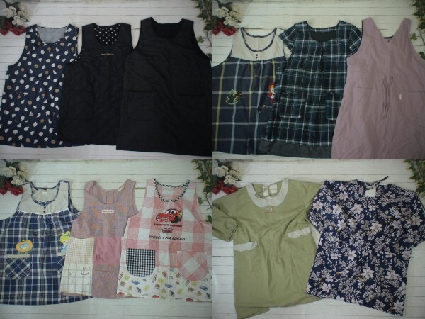 13-5279★M/Lサイズ・レディース・エプロン色々★古着アイテム★40着セット★まとめ売り★古着★卸★仕入★洋服拍卖