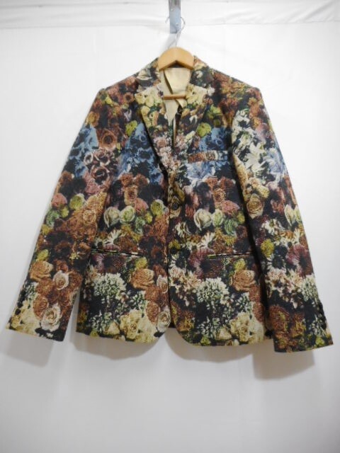 68 送100サ 1012YD12 PHENOMENON フェノメノン 13SS テーラードジャケット 花柄 総柄 サイズXL 中古品拍卖