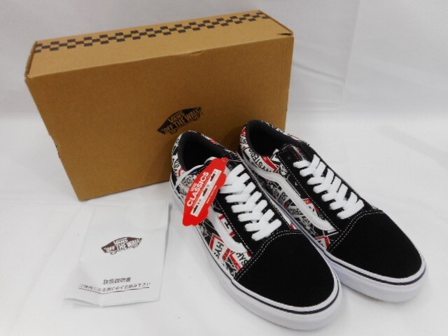 77 送80サ 1102YD08 VANS × HYSTERIC GLAMOUR バンズ ヒステリックグラマー OLD SKOOL V36CF HG マルチカラー サイズ25.5cm 未使用拍卖