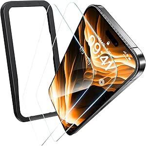 「高透過・低反射」NIMASO ガラスフィルム iPhone 15 Pro 専用 反射防止 強化ガラス フィルム 全面保護 2枚セット NSP23L978拍卖
