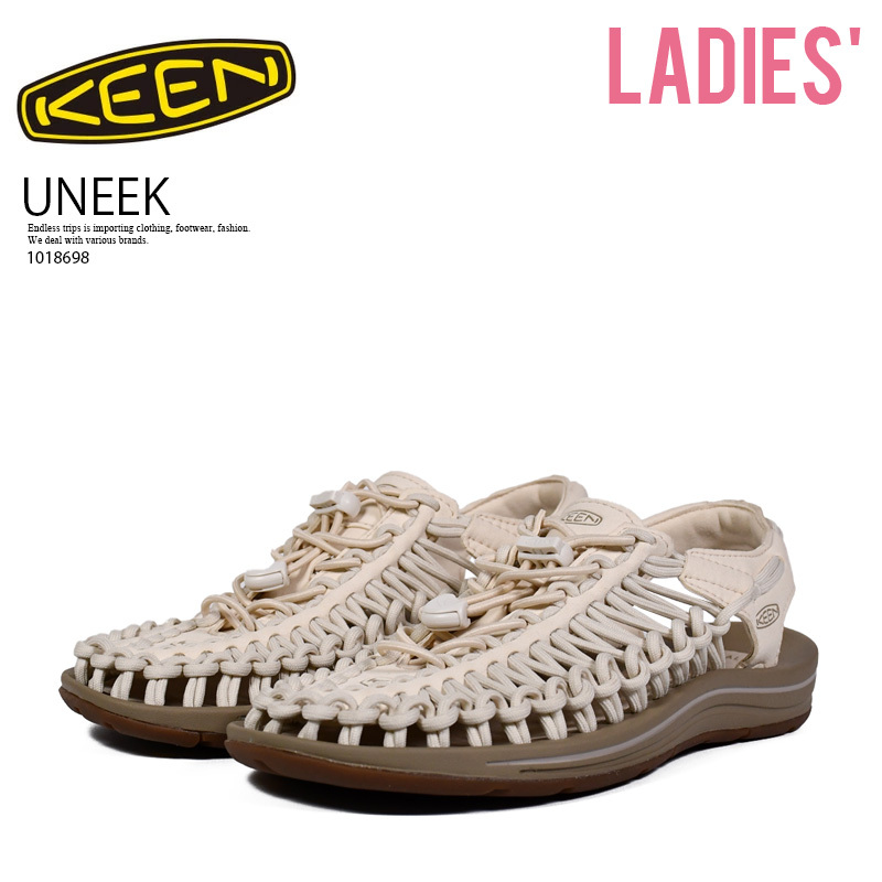 ■新品■KEEN/キーン■WOMENS UNEEK ウィメンズ ユニーク■24.0cm■ベージュ レディース ハイブリッド ストラップ サンダル■1018698拍卖