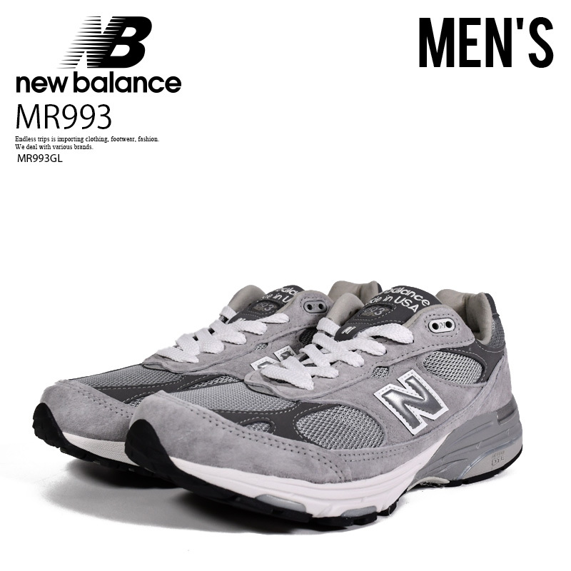 ■新品■NEW BALANCE/ニューバランス■Made in USA MR993 SNEAKER■28.5cm■グレー スニーカー ローカット スエード レトロ■MR993GL拍卖