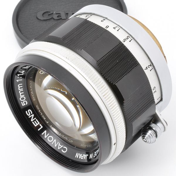 CANON LENS 50mm F1.4 キャノン レンズ 50/1.4 Lマウント L39 キャップ 日本製 JAPAN CAMERA キヤノン カメラ スクリューマウント 5 14拍卖