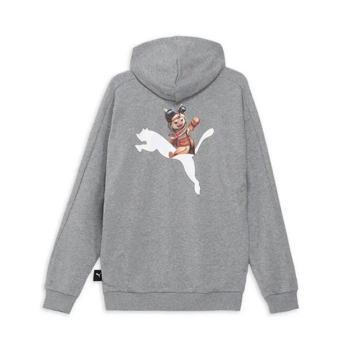 新品未開封 ユニセックス PUMA x モンスターハンター フーディー パーカー Sサイズ プーマ モンハン アイルー グレー拍卖