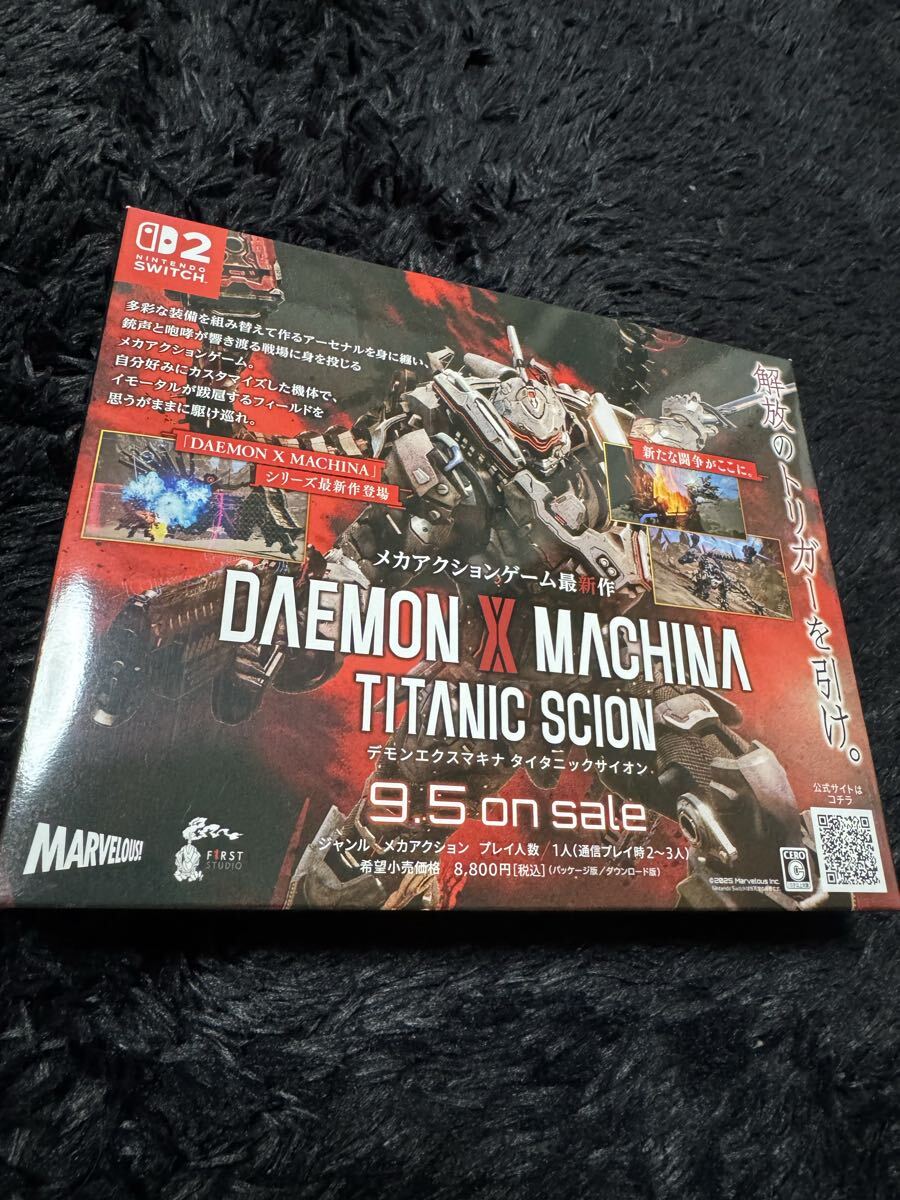 DAEMON X MACHINA TITANIC SCION 店頭用POP ポップ デモンエクスマキナ タイタニック サイオン Switch2拍卖