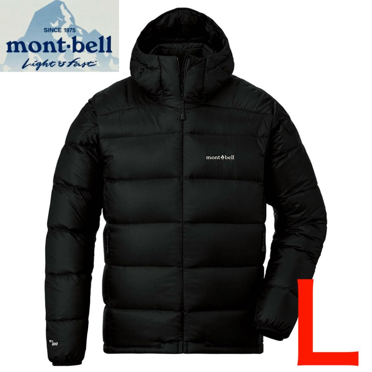 新品 モンベル ライトアルパインダウン パーカ Lサイズ ブラック 2025年モデル ダウンジャケット 男女兼用 メンズ 防寒 軽量 9269拍卖