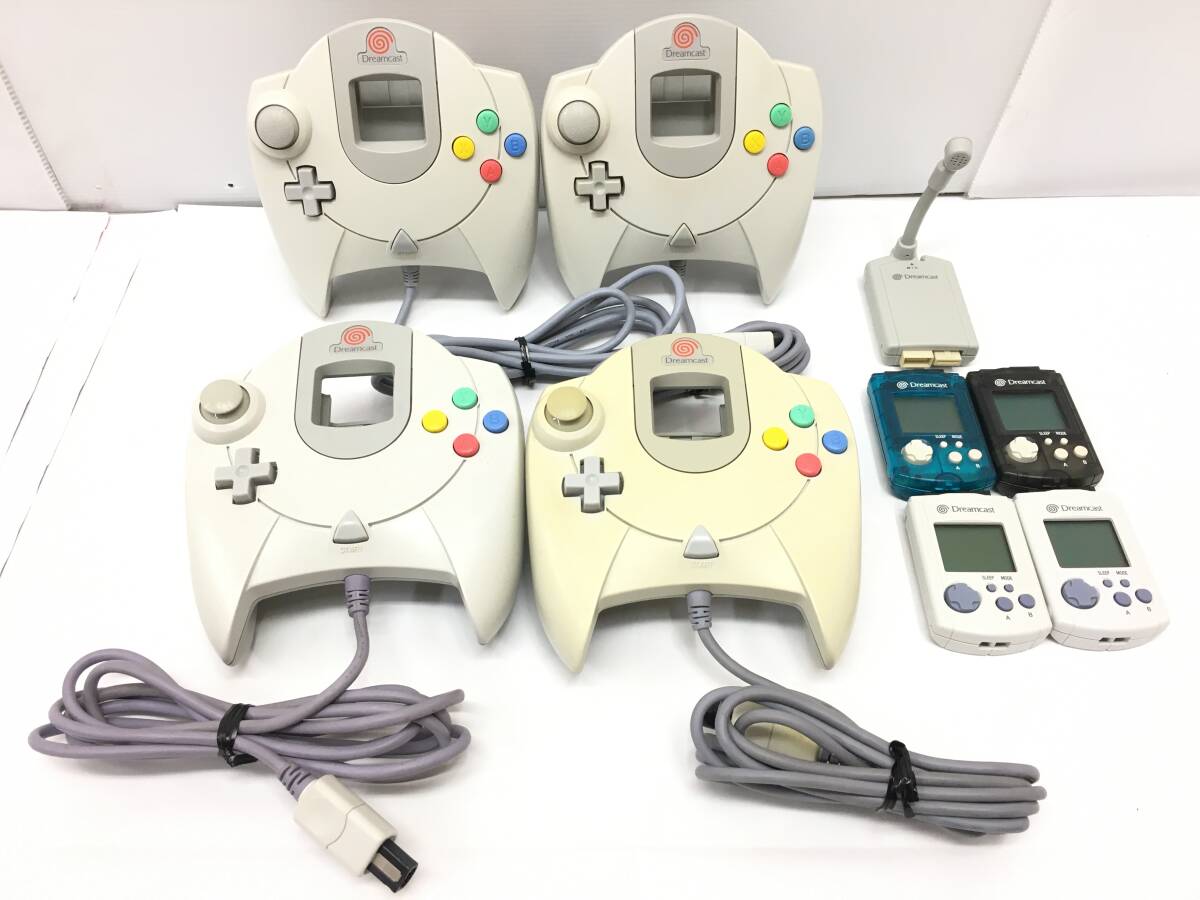 G561 ドリームキャスト コントローラー/ビジュアルメモリ/マイクデバイイス まとめ ジャンク Dreamcast用 周辺機器拍卖