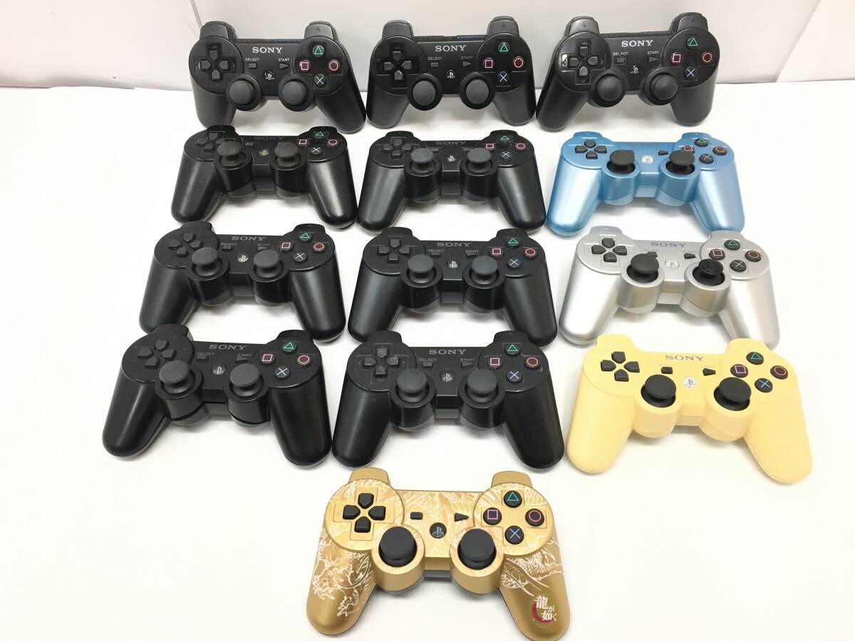 G563 PS3 ワイヤレスコントローラー 13点 DUALSHOCK3 CECHZC2J ジャンク SONY拍卖