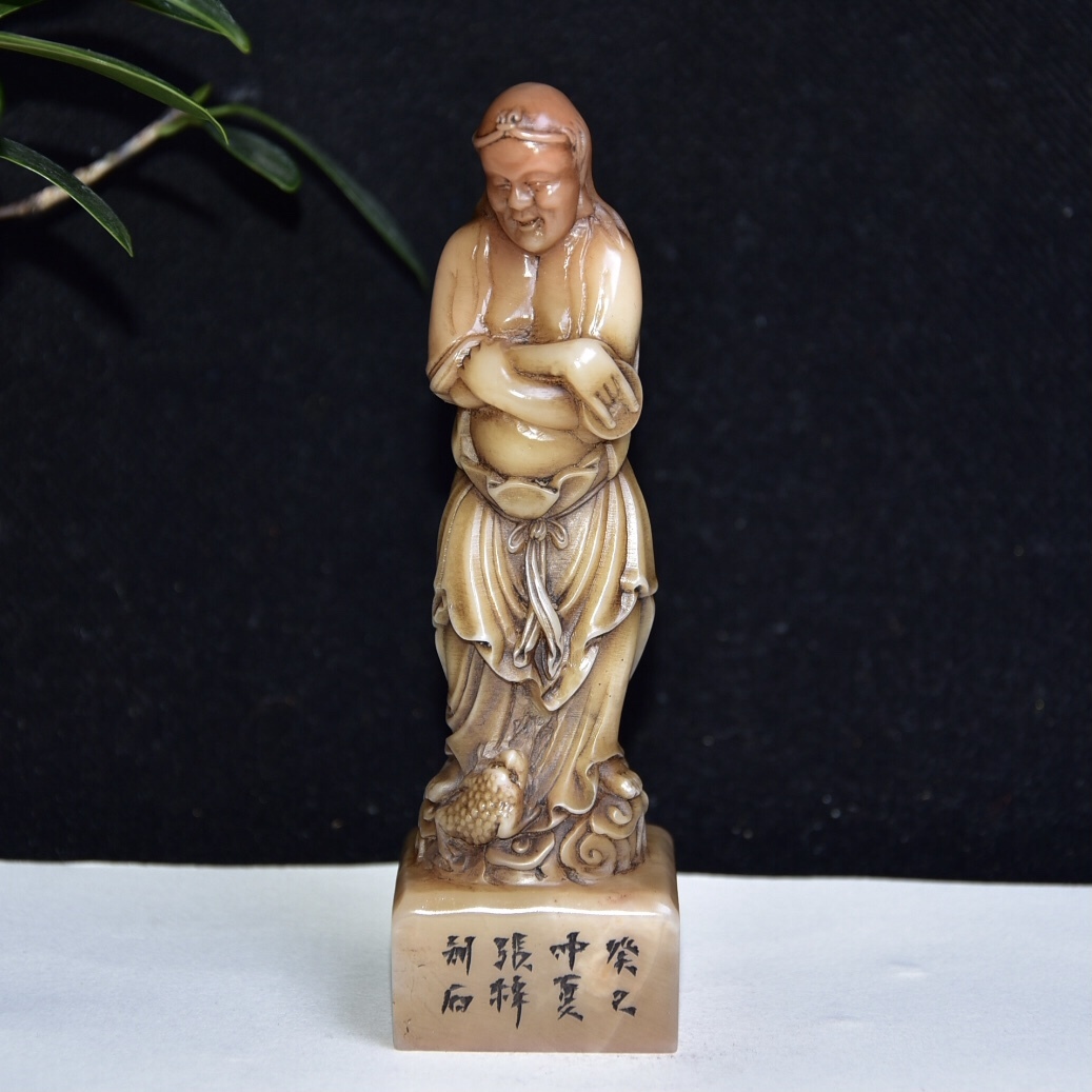 館蔵 寿山石彫 芙蓉石 印章 古董品 時代物 賞物 貴重 稀少珍品 中国古美術 古美味 蔵出拍卖