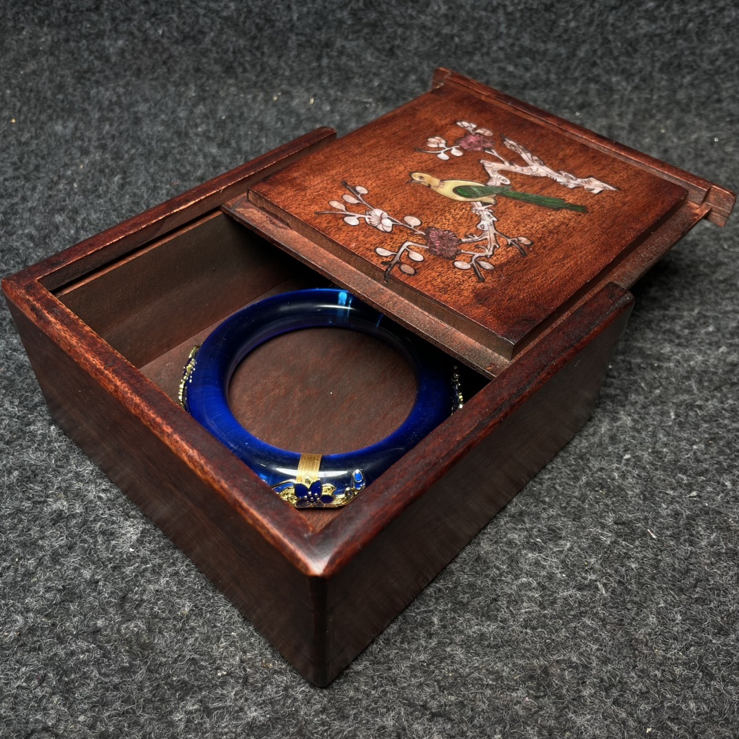 館蔵 寶石 高氷 ブレスレット 花梨木盒 古董品 時代物 賞物 貴重 稀少珍品 中国古美術 古美味 蔵出拍卖