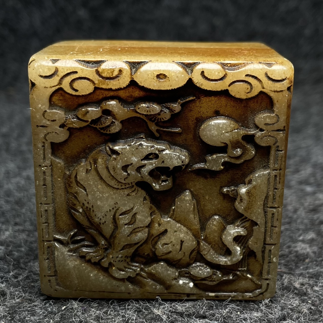 館蔵 寿山石彫 印章 古董品 時代物 賞物 貴重 稀少珍品 中国古美術 古美味 蔵出拍卖