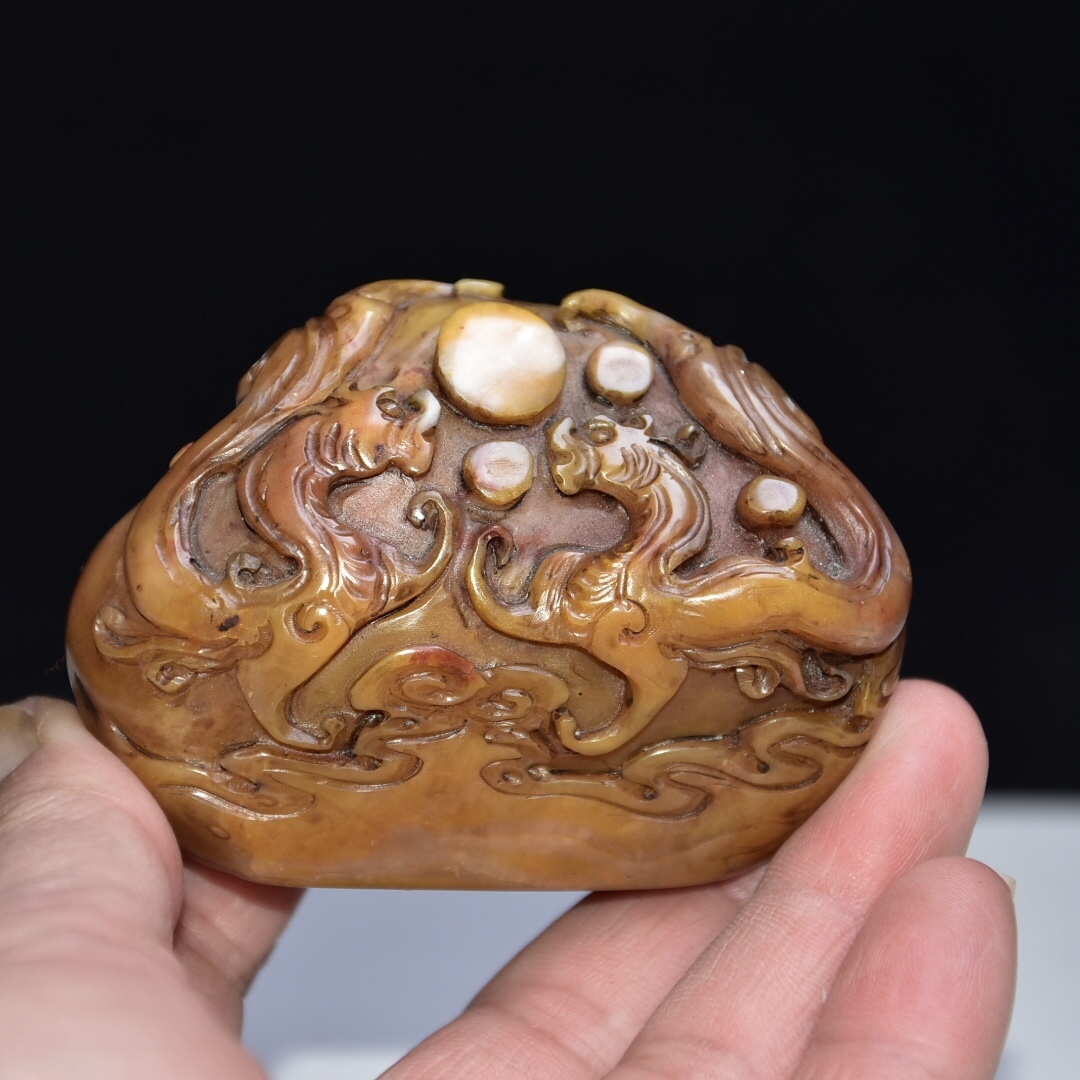 館蔵 寿山石彫 芙蓉石 印章 文房具 古董品 時代物 賞物 貴重 稀少珍品 中国古美術 古美味 蔵出拍卖