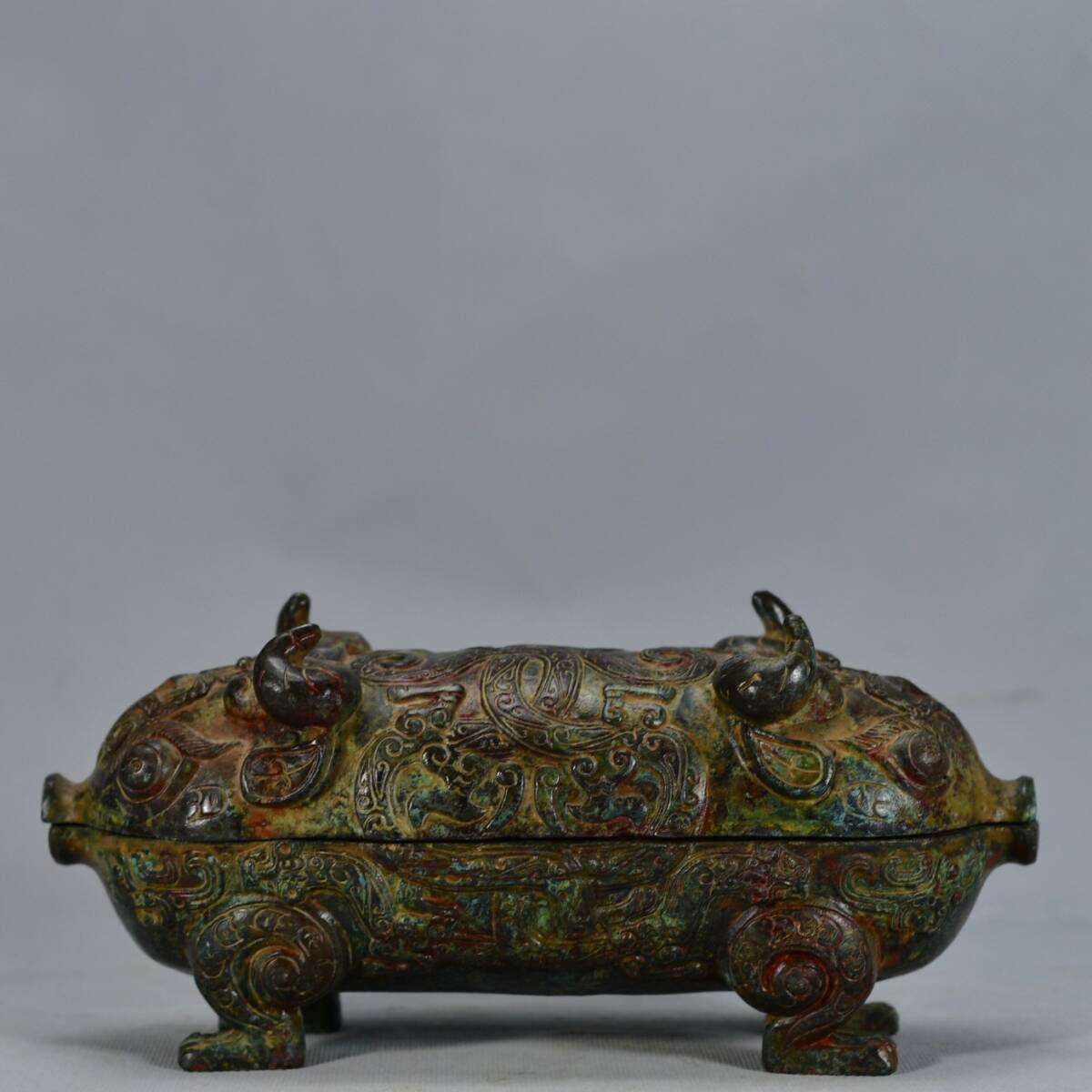 館蔵 青銅器 獣尊 古董品 時代物 賞物 貴重 稀少珍品 中国古美術 古美味 蔵出拍卖