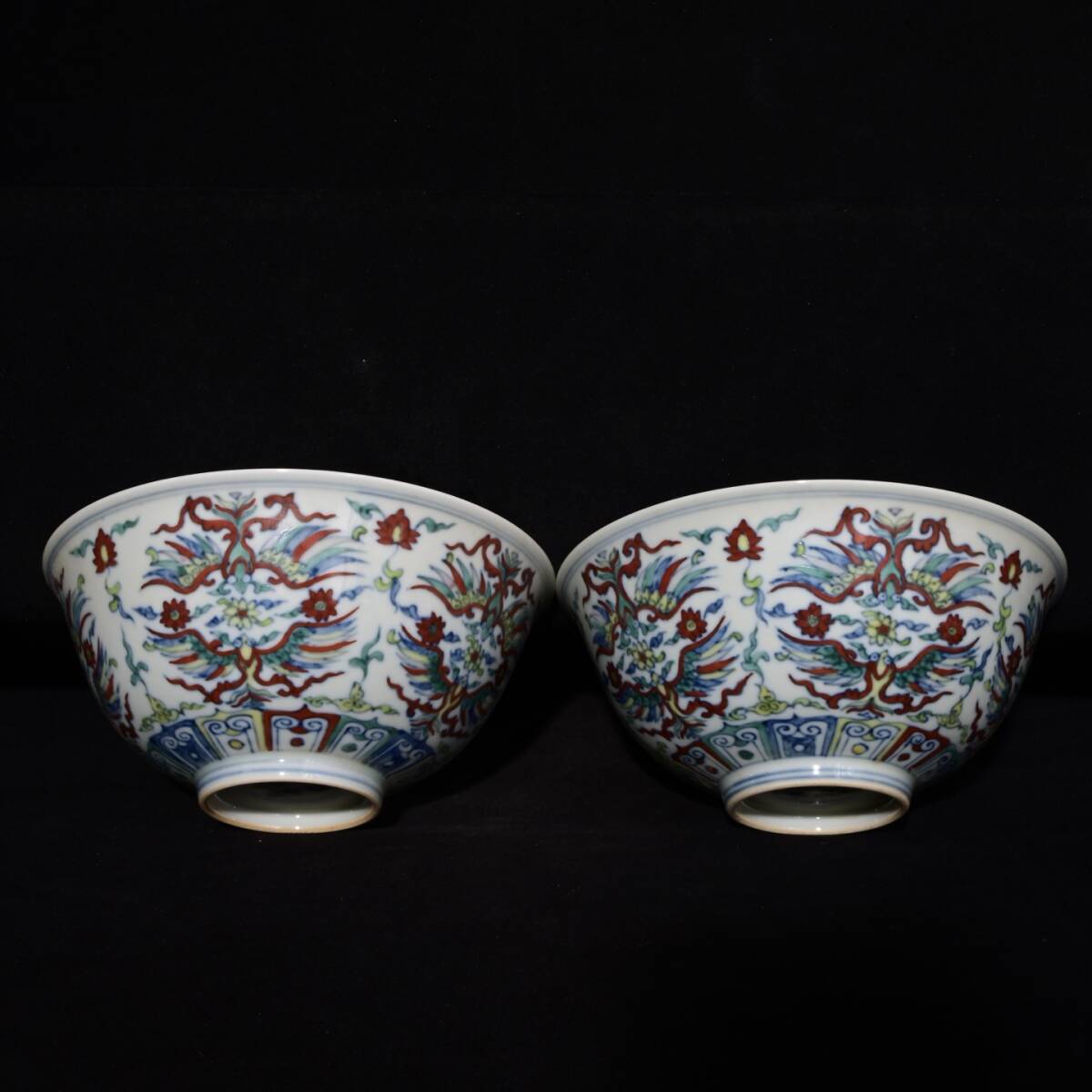 館蔵 明代 成化 斗彩 葵紋 碗 古陶瓷品 陶藝 古董品 時代物 賞物 貴重 稀少珍品 中国古美術 古美味 蔵出拍卖