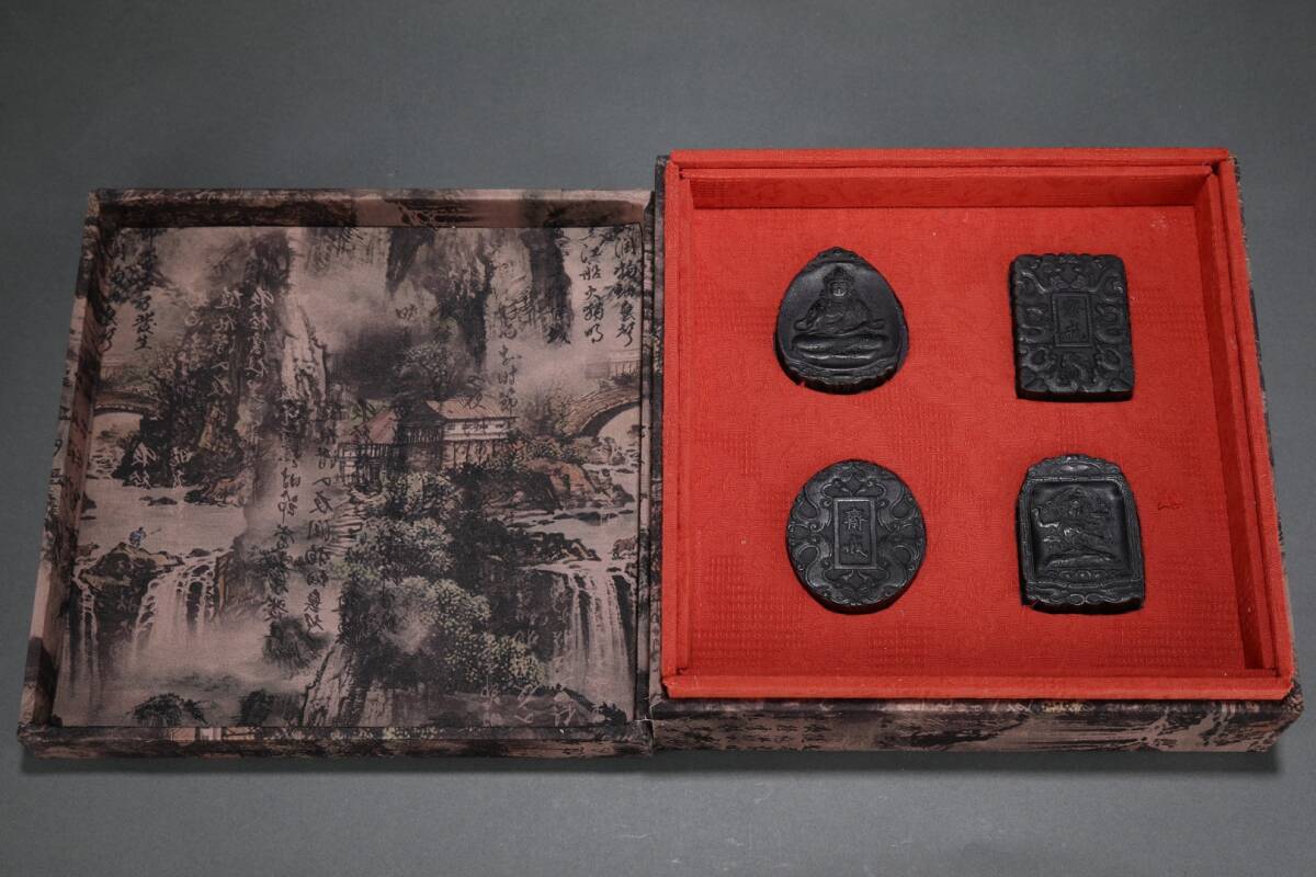館蔵 沈香木彫 牛角 牌子 古董品 時代物 賞物 貴重 稀少珍品 中国古美術 古美味 蔵出拍卖