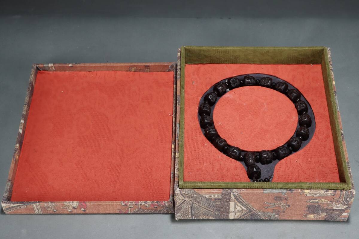 館蔵 沈香木彫 喜怒哀樂 手持 手串 古董品 時代物 賞物 貴重 稀少珍品 中国古美術 古美味 蔵出拍卖