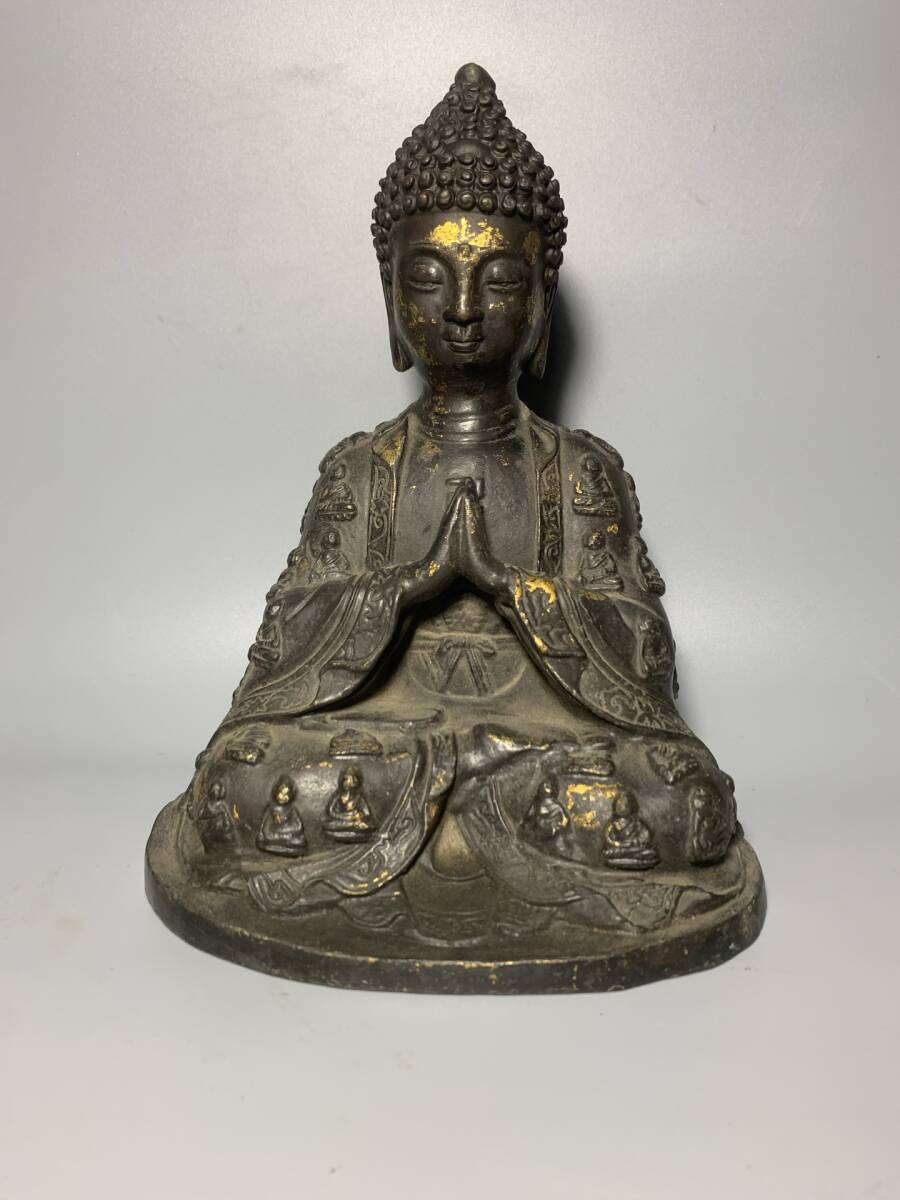 館蔵 古銅彫 仏像 宗教 古董品 時代物 賞物 貴重 稀少珍品 中国古美術 古美味 蔵出拍卖