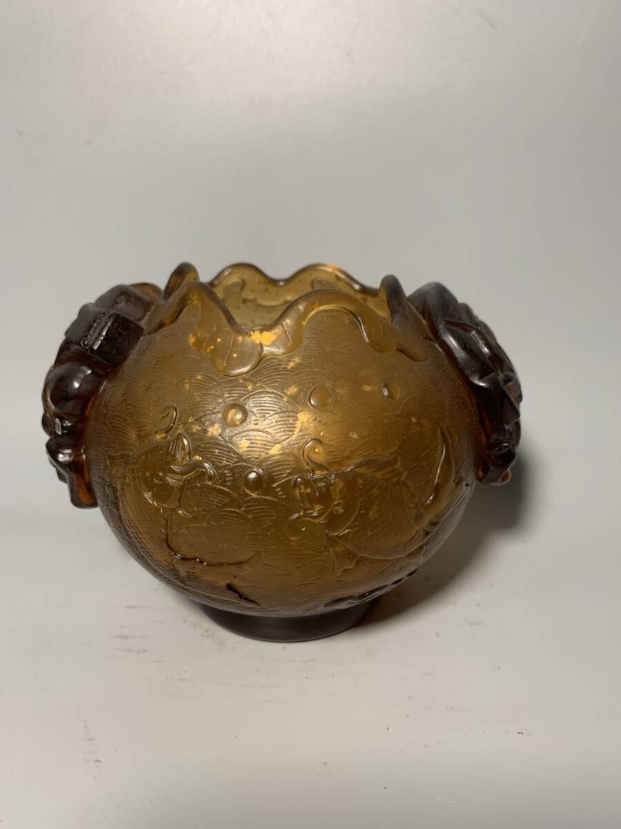 館蔵 琉璃彫 筆洗 古董品 時代物 賞物 貴重 稀少珍品 中国古美術 古美味 蔵出拍卖