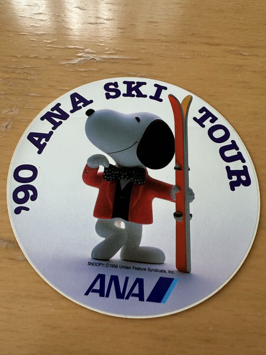 '90 ANA SKI TOUR ステッカー シール スヌーピー拍卖