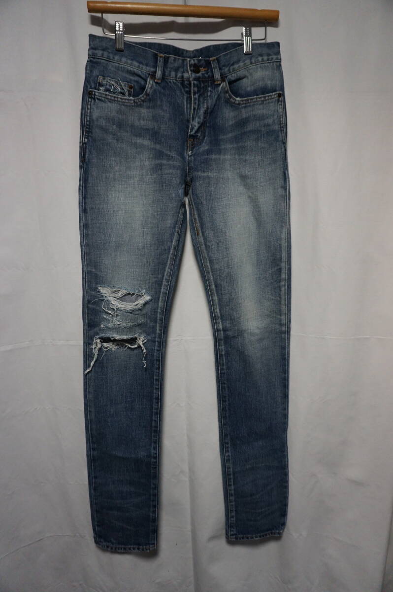 【美品】SAINT LAURENT by Anthony Vaccarello ジーンズ 【サイズ29|2018年製】 サンローランパリ PARIS アンソニーヴァカレロ期拍卖